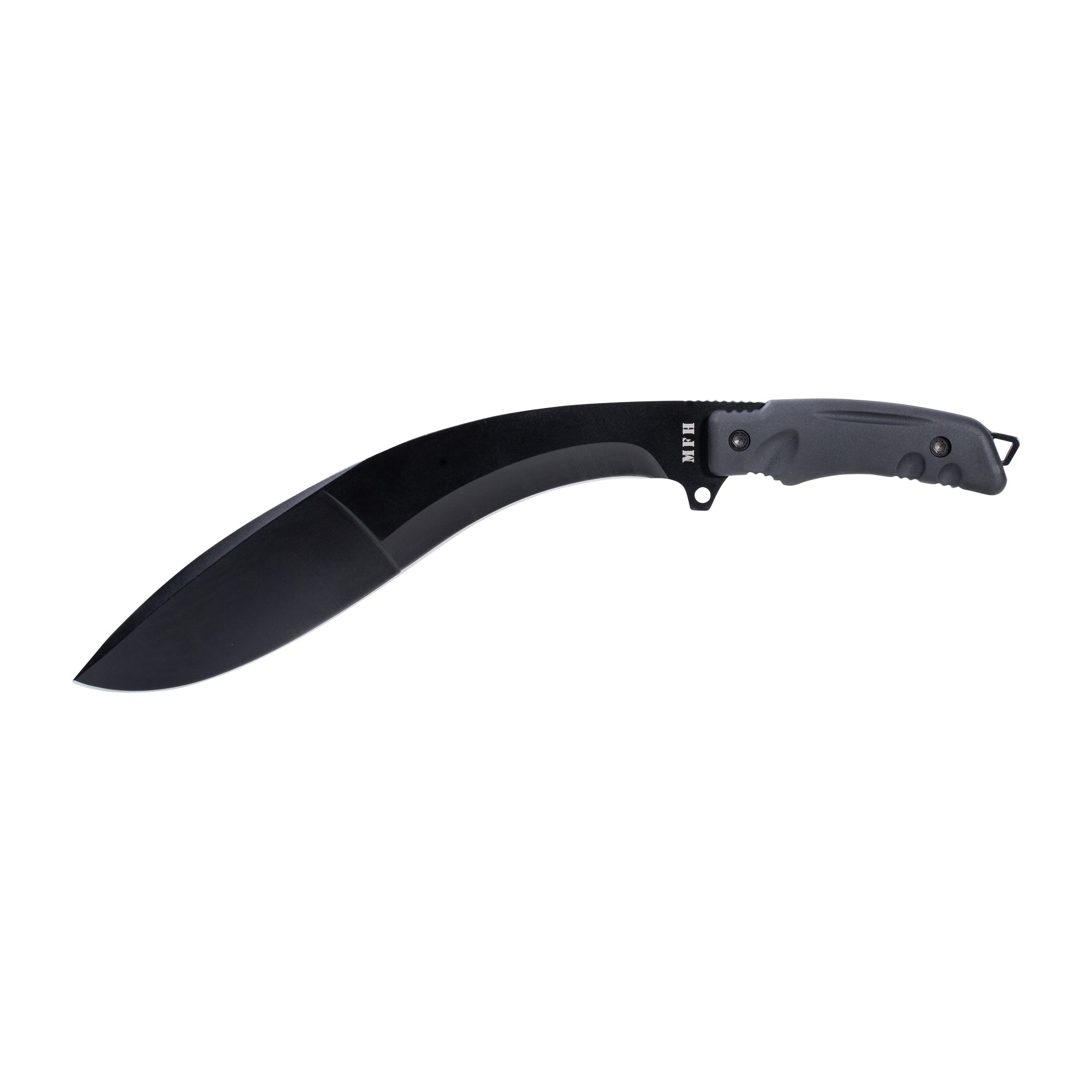 COLTELLO NERO MANICO NYLON FODERO INCORDURA VERDE COLTELLI DA CACCIA - IlSemaforo