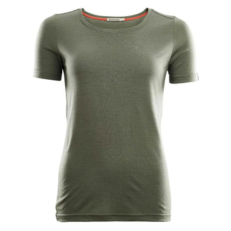 T-Shirt LightWool Round Neck ranger green Frauen