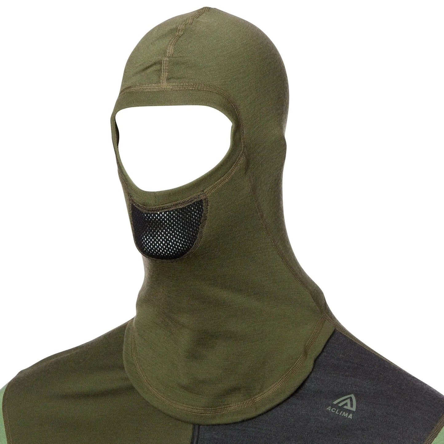 aclima-hoodie-warmwool-sweater-zip-olive-night-dill-melange-ansicht-4