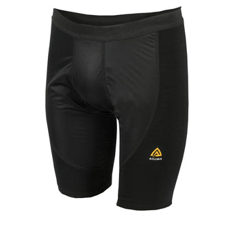 Aclima Shorts WarmWool Long with WindWool jet black women