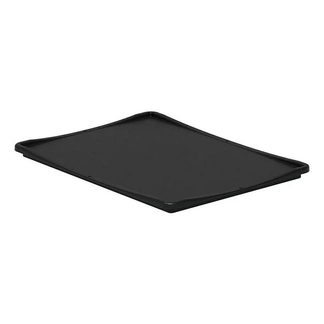 Tapa con bisagras Euronorm 40 x 30 cm negro