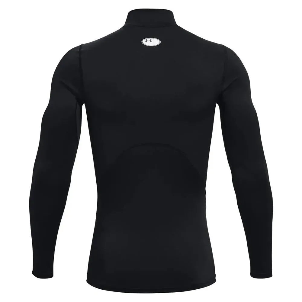under-armour-shirt-coldgear-compression-mock-logo-schwarz-ansicht-2