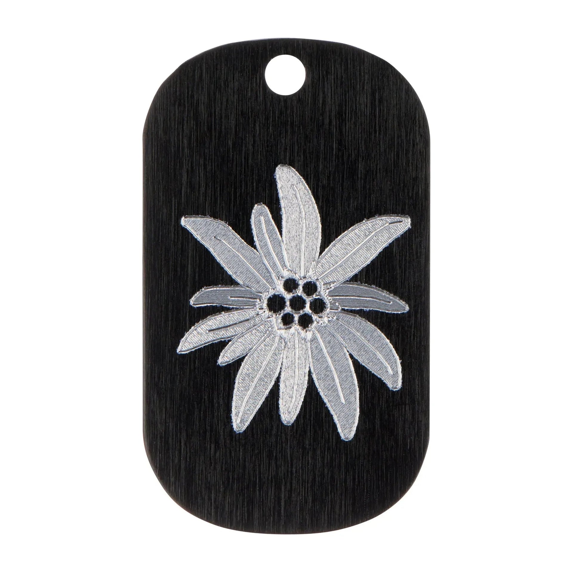 Erkennungsmarke mit Gravur