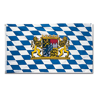 Flagge Bayern mit Löwen