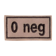 Patch Bloodpatch 0 neg - Khaki