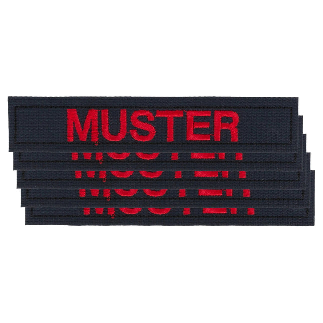 Namensbänder 5er Set Navy