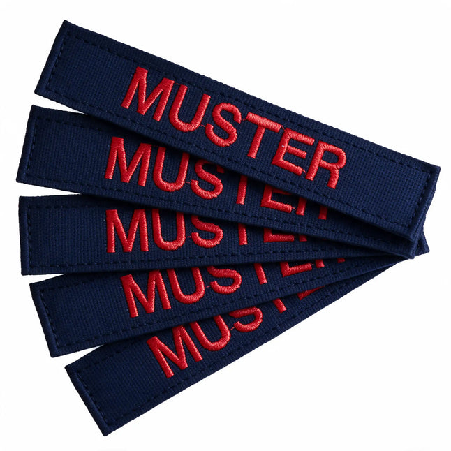 Namensbänder 5er Set Navy
