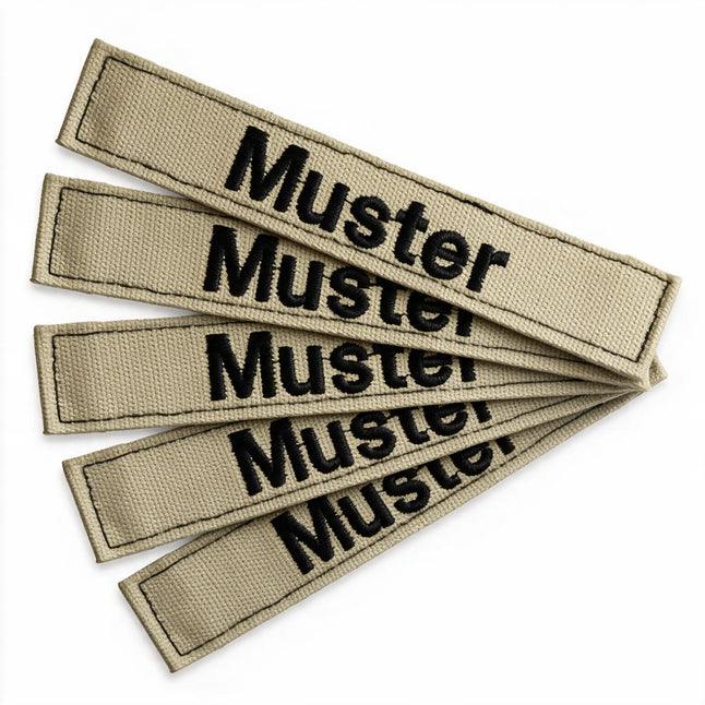Namensbänder 5er Set Khaki
