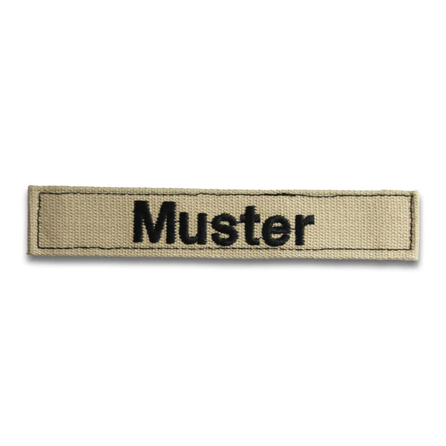 Namensbänder 5er Set Khaki