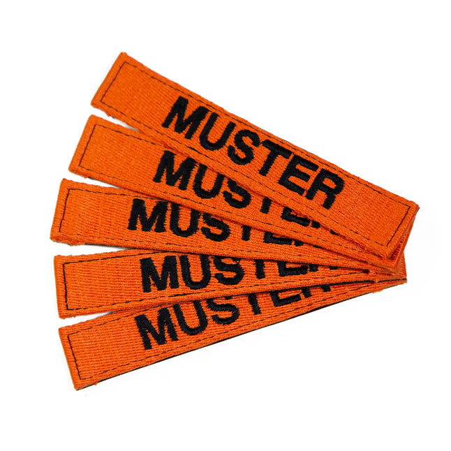 Namensbänder 5er Set Orange