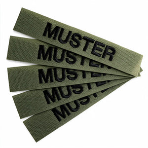 embroidered on hook-and-loop