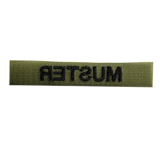 Name tapes set of 5 olive