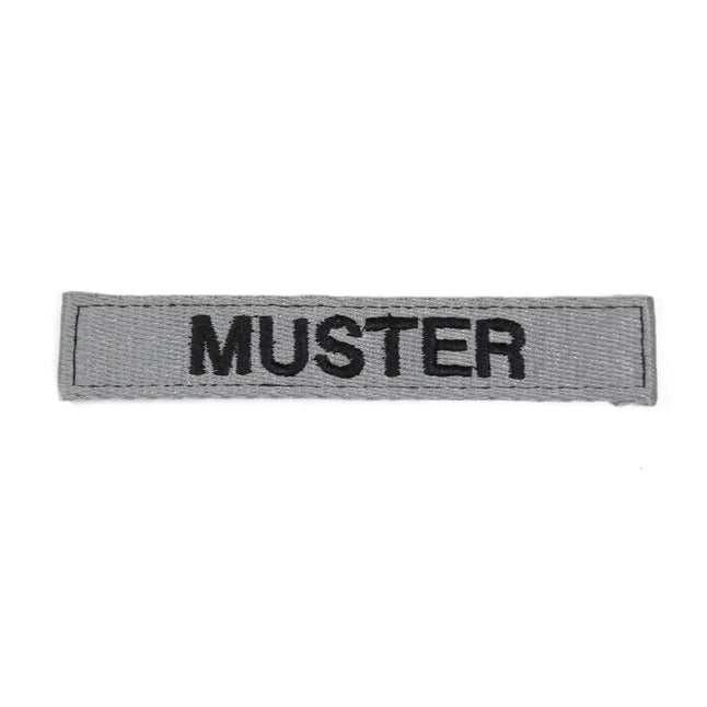 Namensbänder 5er Set Grau