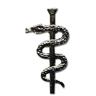 Pin Mini Metall Abzeichen Aeskulap-Stab
