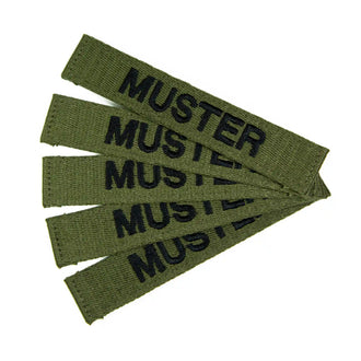 Namensbänder 5er Set Foliage gestickt auf Textil