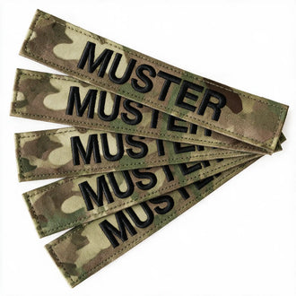 Bandes patronymiques lot de 5 Multicam brodées sur textile