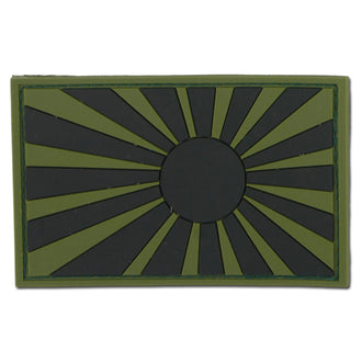 3D patch war flag Japan olive/black