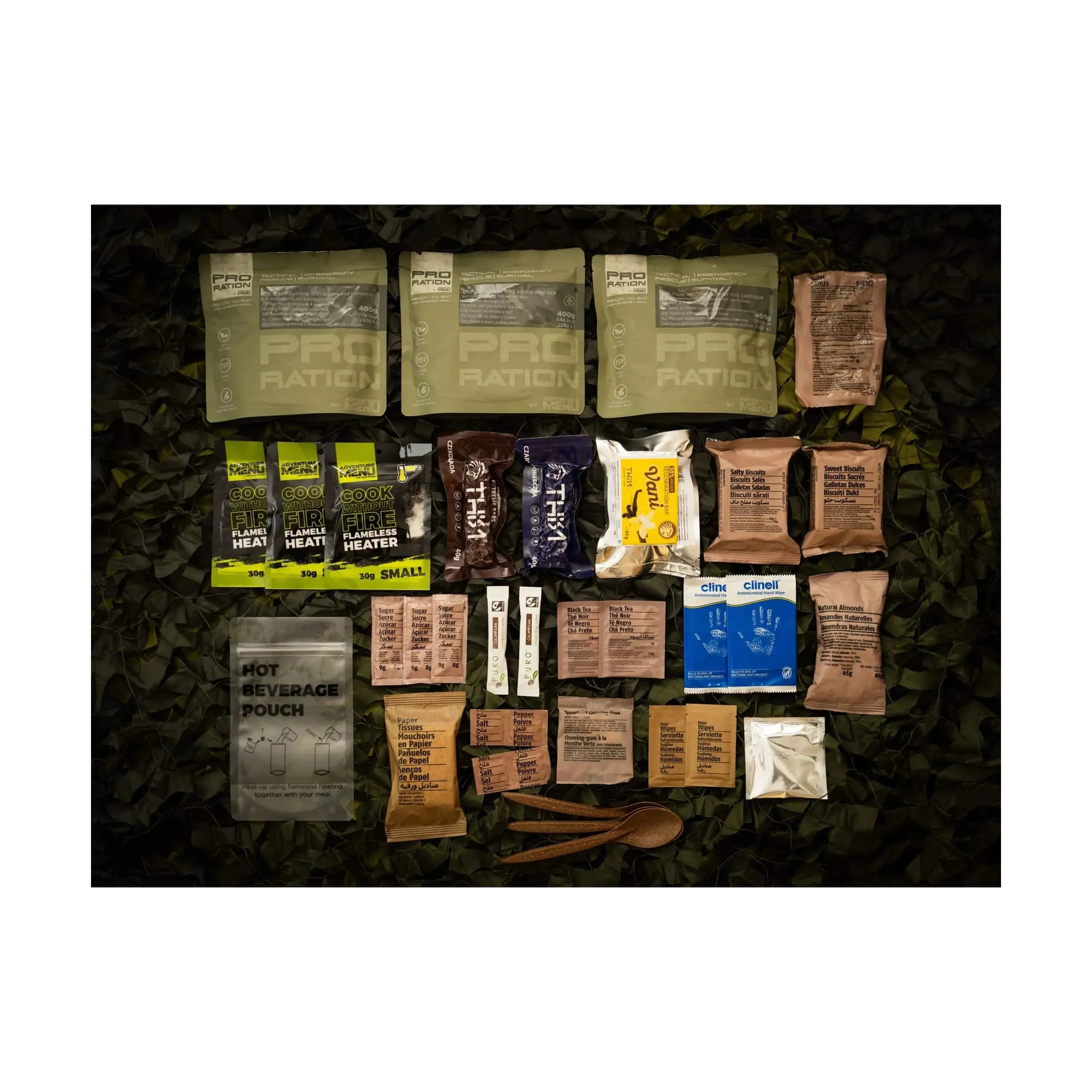 Daily ration Ultimate Tactical Ration Full Day Menu 1 – ASMC Unlimited