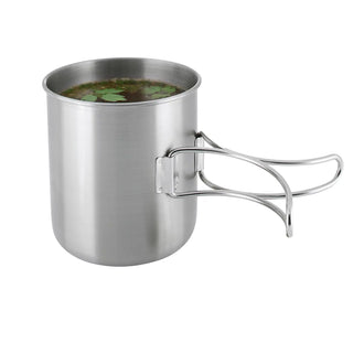 Edelstahlbecher Handle Mug 600