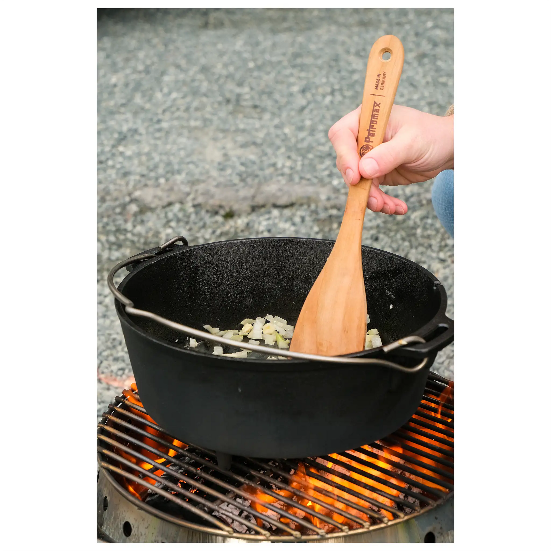 Holzspachtel mit Einbrand
