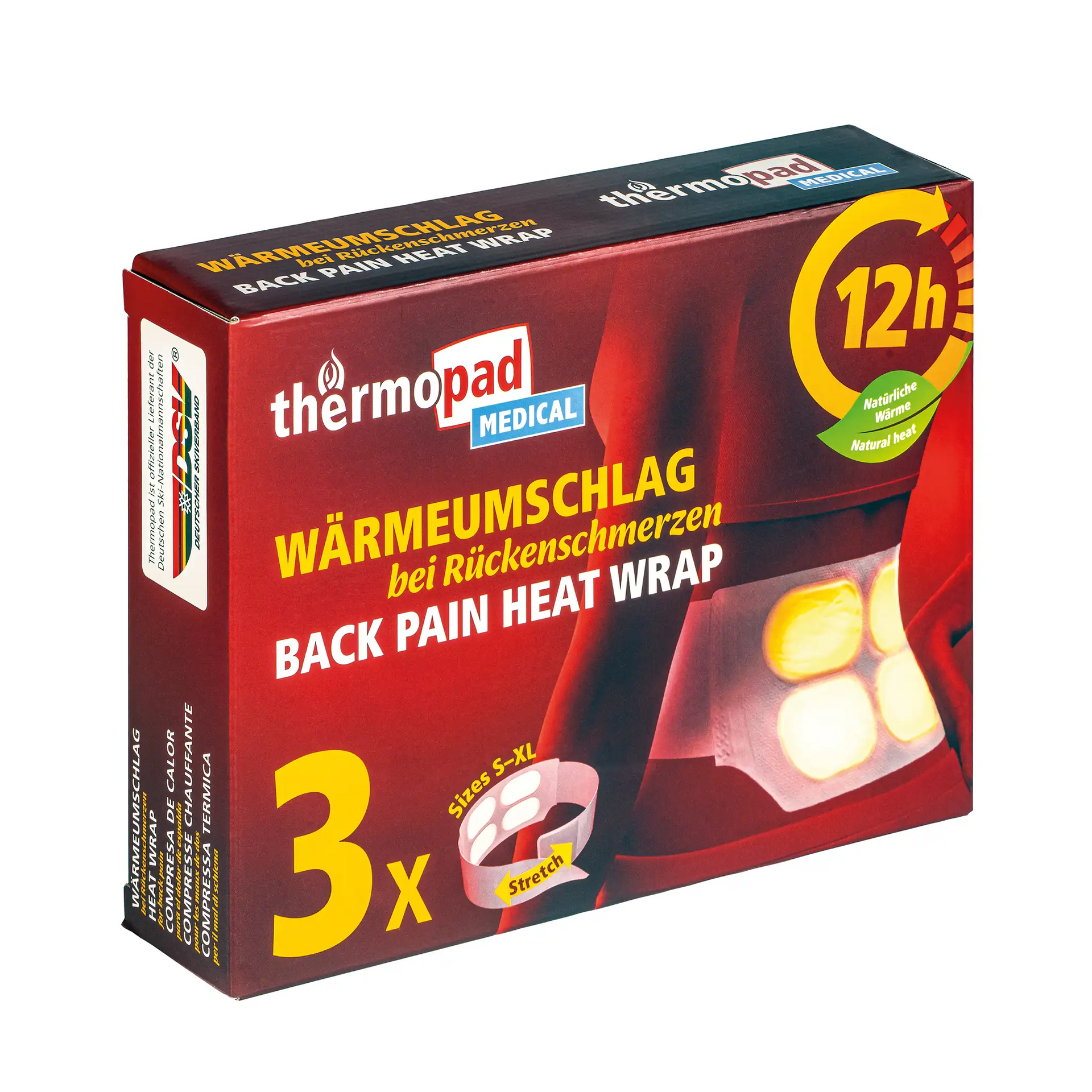 Wärmeumschlag bei Rückenschmerzen 3 Stück