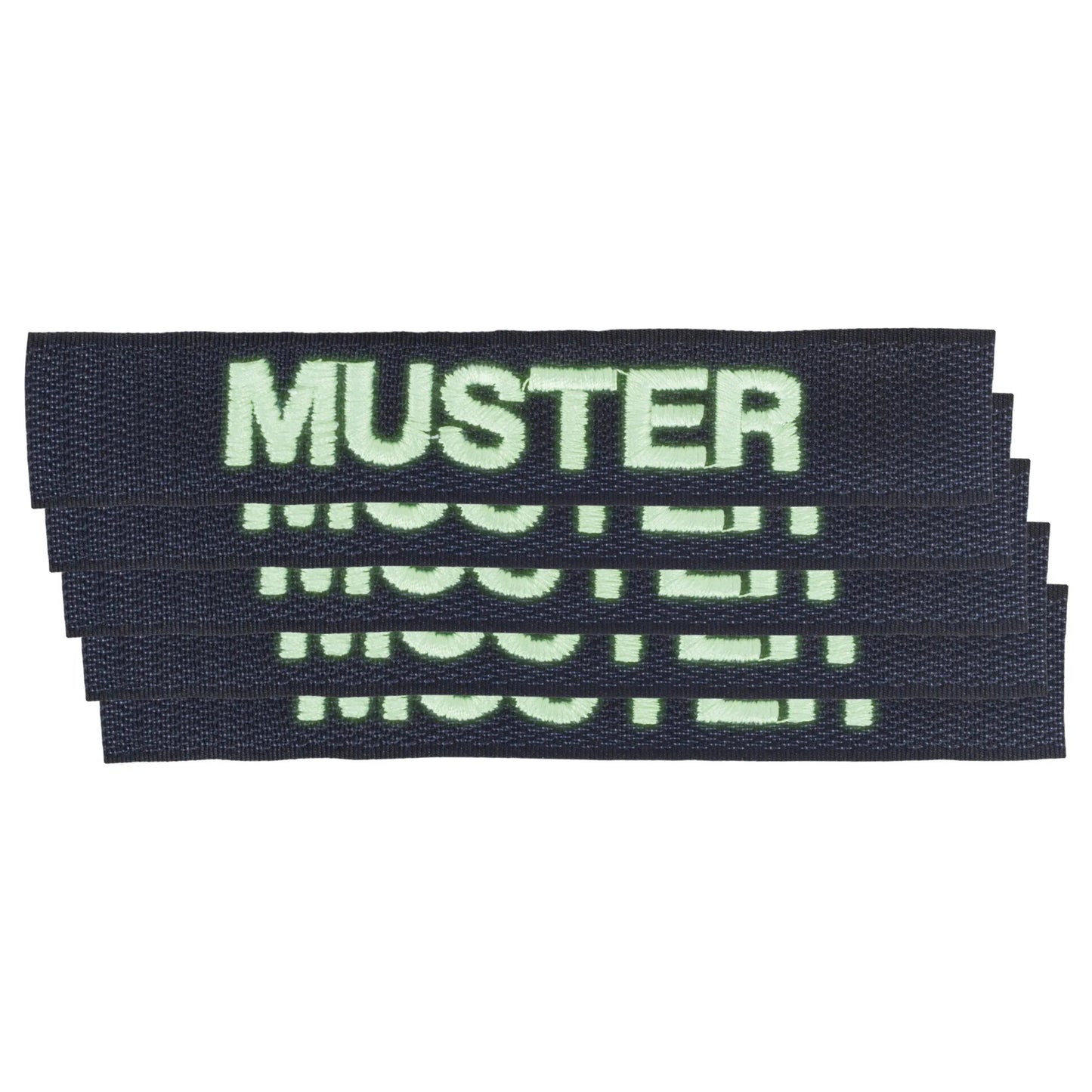 Namensbänder 5er Set Navy