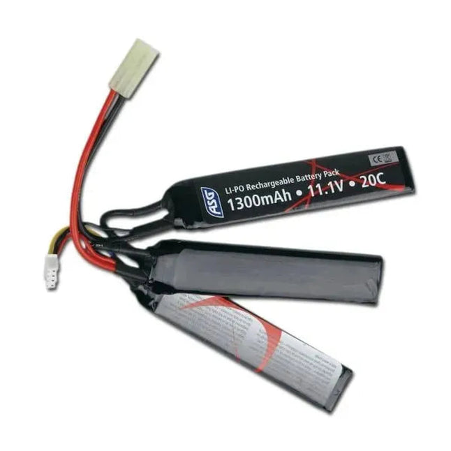 Batteria Softair 11.1 V 1300 mAh Li-Po Tri-Panel