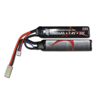 Akku Softair 7.4 V 1300 mAh 20C Li-Po Two-Panel
