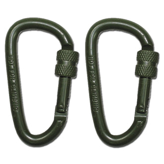Karabiner Schraubverschluss 2er Set
