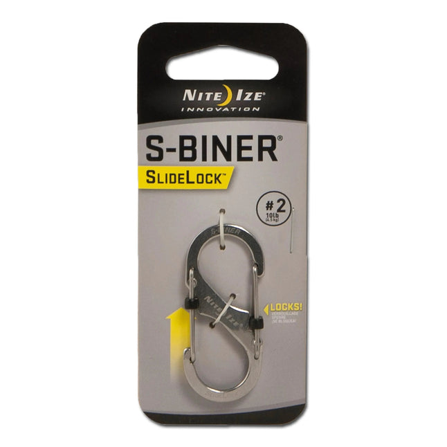 Mosquetón S-Biner SlideLock acero inoxidable