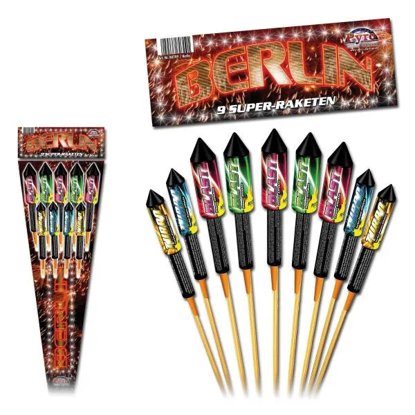 Fuochi d'artificio Rocket Berlin 9-pack F2