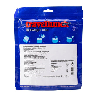 Patate fritte con prosciutto senza lattosio