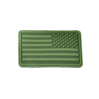 3D-Patch  USA Flag rechts OD green
