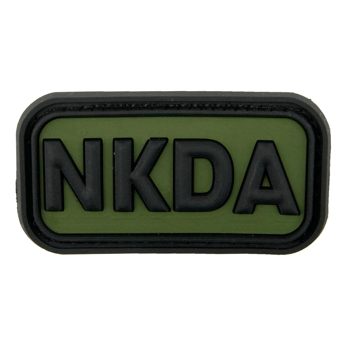 3D Patch NKDA No Known Drug Allergies schwarz-oliv – ASMC Unlimited