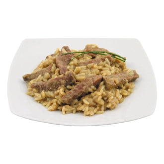 Lonchas de ternera con arroz, en conserva 400 g
