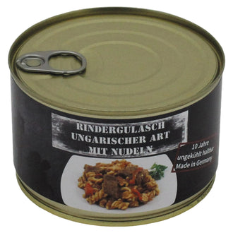 Beef goulash Hungarian with noodles 400 g full can