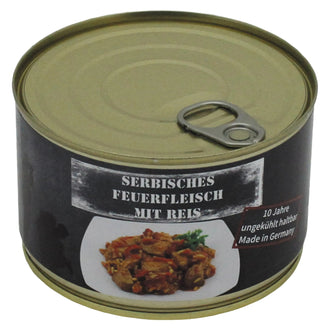 Serbisches Feuerfleisch mit Reis Vollkonserve 400 g