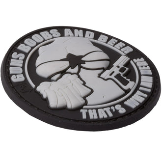 JTG 3D Patch Pistolas Tetas y Cerveza