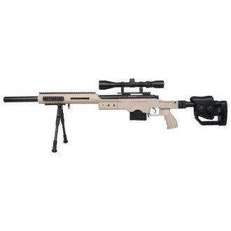 Airsoft 4410 Sniper Set Federdruck 1.7 J tan