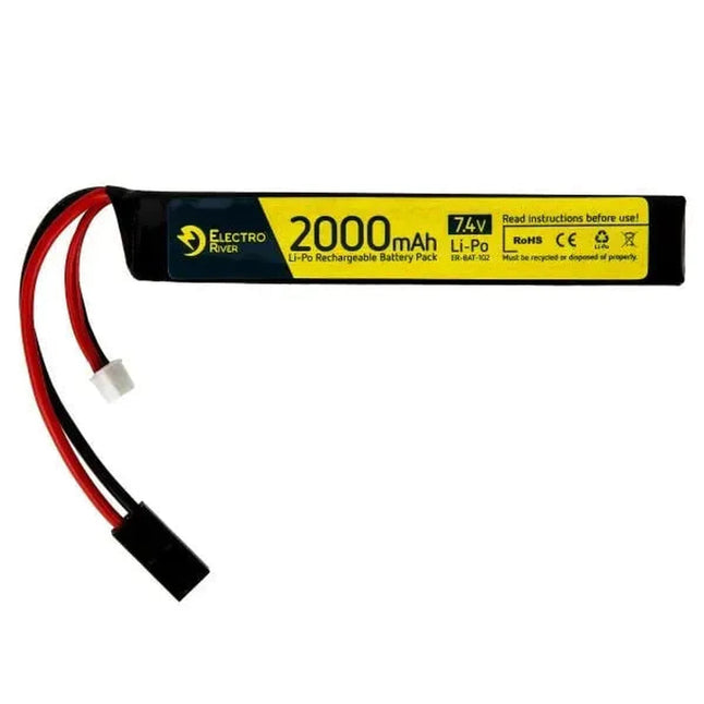 Li-Po battery 7.4 V 2000 mAh stick 15/30C Tam