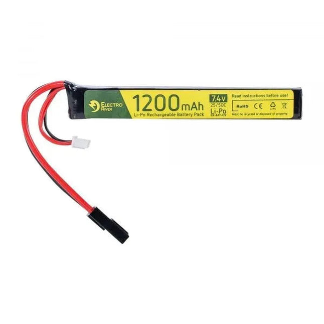Li-Po Akku 7.4 V 1200 mAh Stick 25/50C Tam
