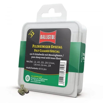 Reinigungspfropfen Filz Spezial Kal. .22 60 Stück