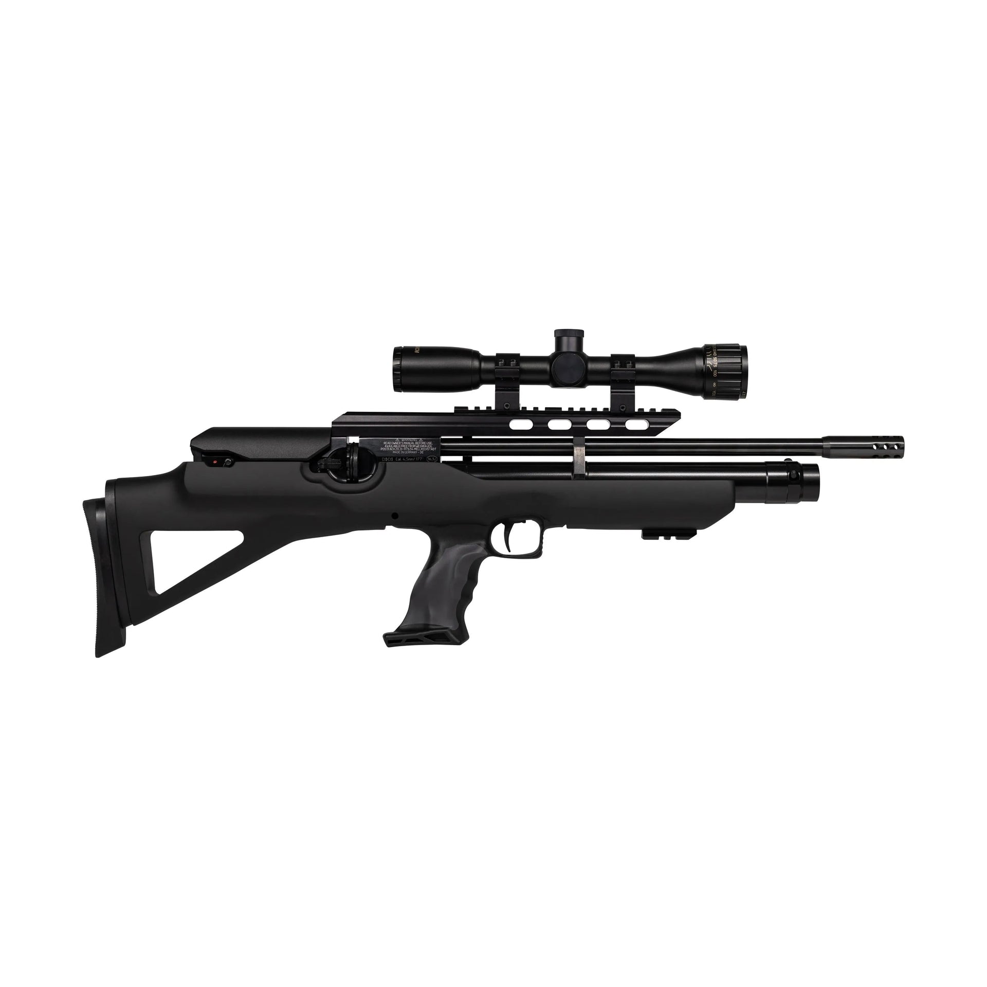 weihrauch-hw-100-pressluftgewehr-bullpup-45-mm-f-410-mm-lauf-mit-muendungsbremse-ansicht-1