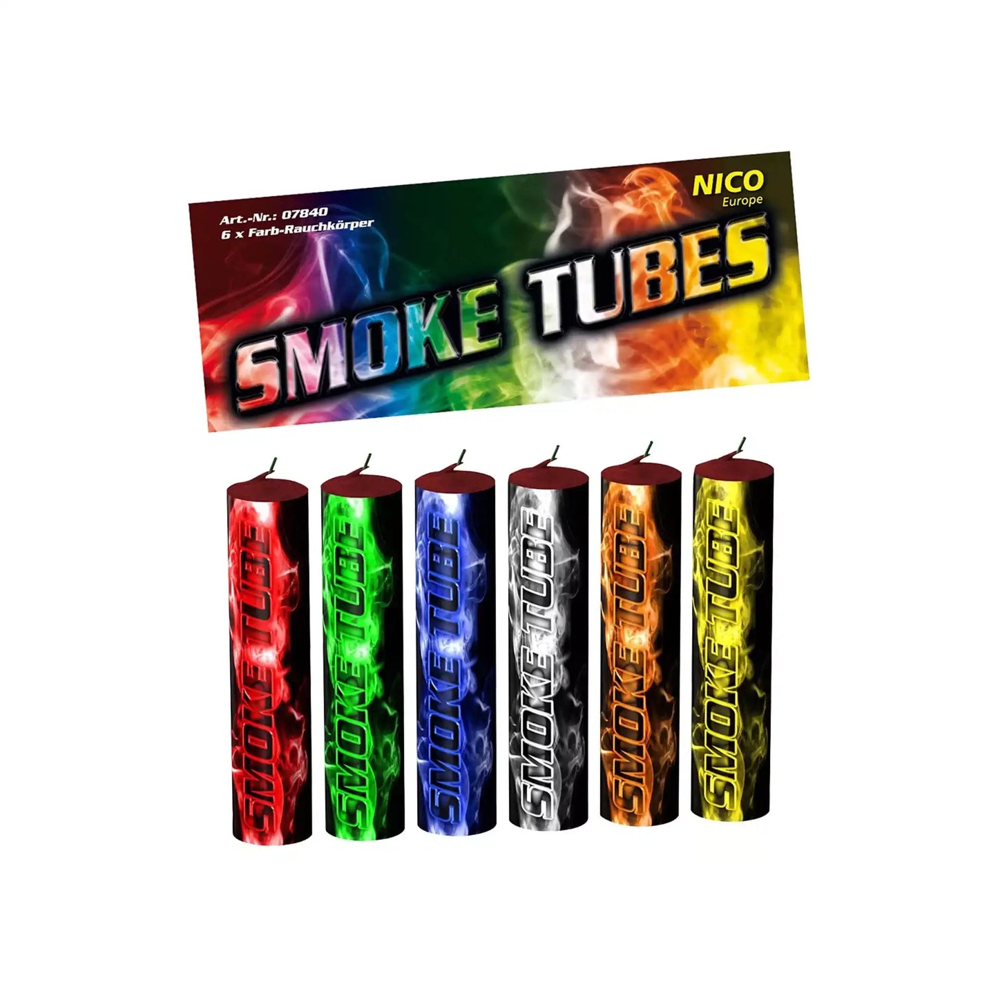 Rauchkörper Smoke Tubes 6er Beutel