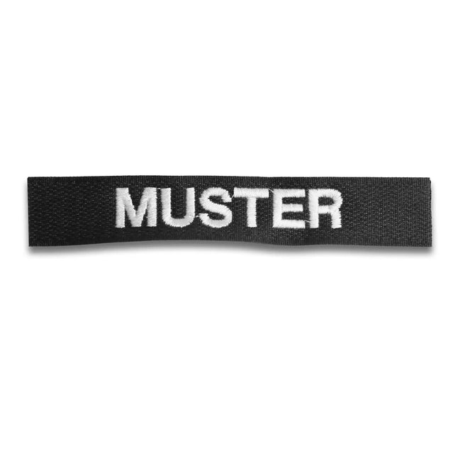 Name tapes set of 5 black