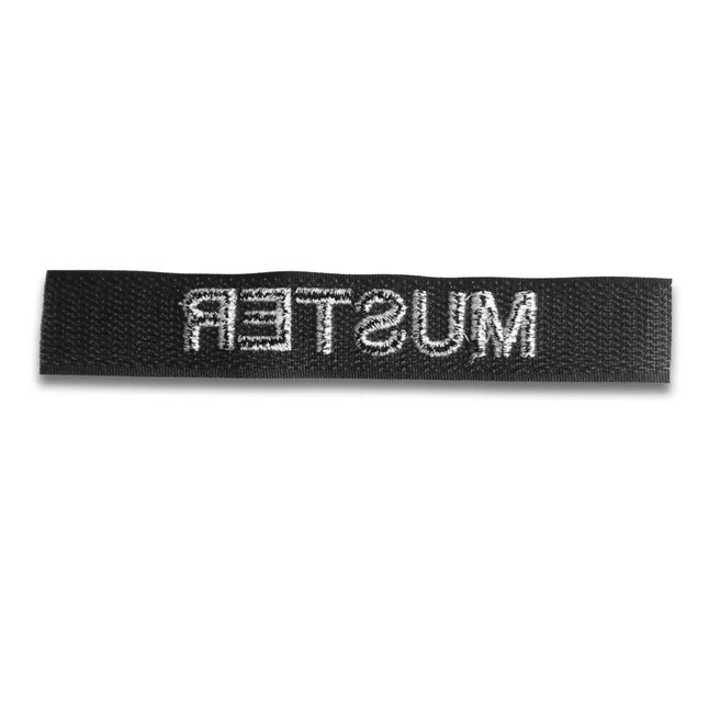 Name tapes set of 5 black