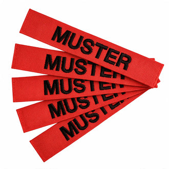 Lot de 5 étiquettes rouges