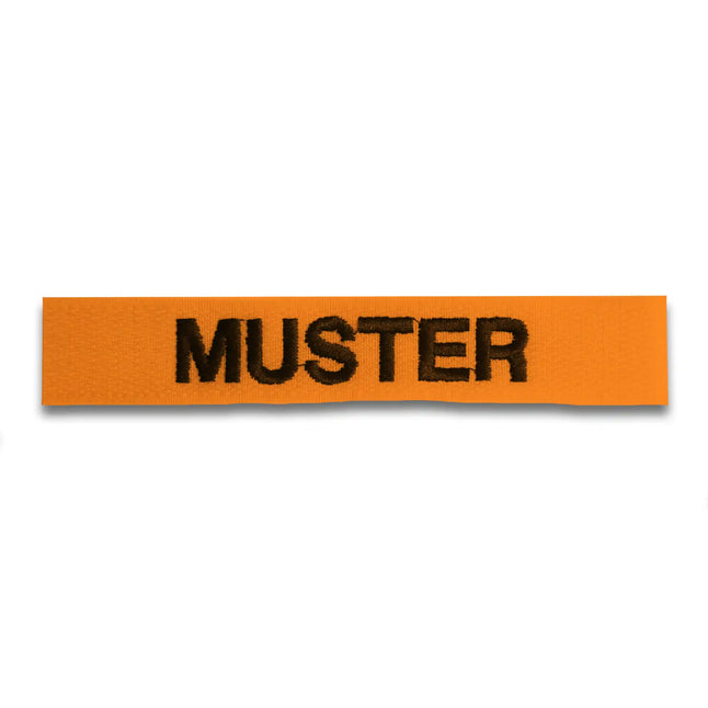 Name tapes set of 5 orange