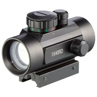 Aim-O Riflescope 1 x 40 Punto rosso e verde nero