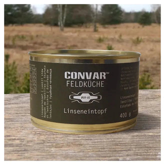 stufato di lenticchie da cucina da campo